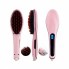 Расческа-выпрямитель Fast Hair Straightener HQT-906 c дисплеем Розовая 