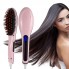 Расческа-выпрямитель Fast Hair Straightener HQT-906 c дисплеем Розовая 