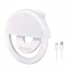 Светодиодное кольцо для селфи USB  Selfie Ring селфи-кольцо с тремя уровнями свечения White  