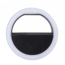 Светодиодное кольцо для селфи USB Selfie Ring селфи-кольцо с тремя уровнями свечения Black Светодиодное кольцо для селфи USB Selfie Ring селфи-кольцо с тремя уровнями свечения Black