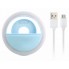 Светодиодное кольцо для селфи USB  Selfie Ring Light селфи-кольцо с тремя уровнями свечения  Blue 