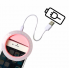Светодиодное кольцо для селфи USB  Selfie Ring селфи-кольцо с тремя уровнями свечения Pink 