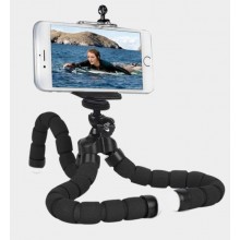 Универсальный гибкий штатив тринога трипод для телефона и камеры GoPro, 32 см осьминог, черный Универсальный гибкий штатив тринога трипод для телефона и камеры GoPro, 32 см осьминог, черный