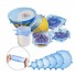 Силиконовые универсальные крышки для посуды  Silicone Sealing Lids набор 6 штук синие