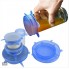 Силиконовые универсальные крышки для посуды  Silicone Sealing Lids набор 6 штук синие