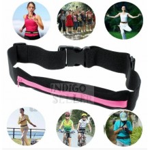 Сумка на пояс для бега Runbag пояс-сумка унисекс на 2 отделения эластичная розовая Сумка на пояс для бега Runbag пояс-сумка унисекс на 2 отделения эластичная розовая