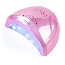 Лампа для гель-лака UV LED SUN 24/48 Вт для полимеризации и сушки ногтей с возможностью регулировки мощности, съемное дно, зеркально-розовая Лампа для гель-лака UV LED SUN 24/48 Вт для полимеризации и сушки ногтей с возможностью регулировки мощности, съемное дно, зеркально-розовая