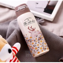 Термос металлический STENSON The cute elves с поилкой, 350 ml, олень Термос металлический STENSON The cute elves с поилкой, 350 ml, олень