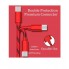 Универсальный кабель USB MLQ Premium Series Data Cable  3 в 1 - Lightning, Micro USB, Type-C   1 м red