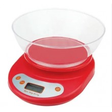Весы Domotec кухонные электронные до 5  кг красные