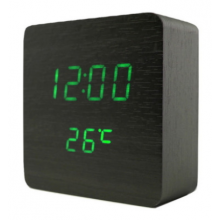 Электронные настольные часы LED WOODEN CLOCK VST 872 квадратные под дерево, черные, зелёная подсветка Электронные настольные часы LED WOODEN CLOCK VST 872 квадратные под дерево, черные, зелёная подсветка