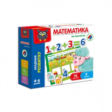 Игра Vladi Toys Математика на магнитах  (укр) (VT5411-04)