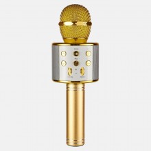 Микрофон-караоке Bluetooth WSTER WS-858 Gold