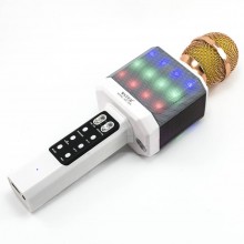 Микрофон-караоке беспроводной WSTER WS-1828 White с возможностью смены голоса