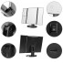 Тройное косметическое настольное зеркало для макияжа Superstar Magnifying Mirror с Led-подсветкой  черное