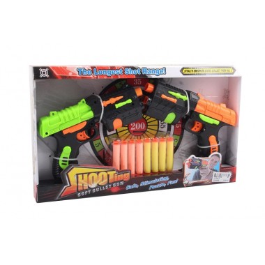 Бластер Shooting Gun с паралоновыми пулями и мишенью (H1100A-3)