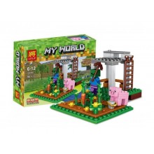 Конструктор Lele My World 33000 Зомби и свинья
