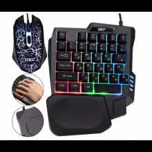 Игровая клавиатура и мышка с подсветкой 45 клавиш UKC 00776888 Игровая клавиатура и мышка с подсветкой 45 клавиш UKC 00776888