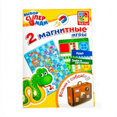 Игра  Vladi Toys с магнитом в папке Змея  В дорогу русский язык (VT3105-05)