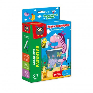 Игра Vladi Toys Пиши и вытирай Зебра русский язык (VT5010-02)