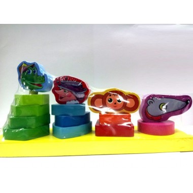 Деревянная пирамида BK TOYS Ltd Чебурашка P-4-CH