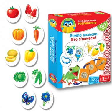 Развивающая игра Vladi Toys Учим цвета. Кто появился  украинский язык  (VT1306-07) 