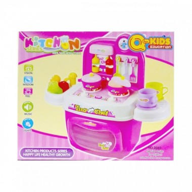 Кухня JD Toys Музыкальная с подсветкой 24 предмета