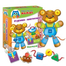 Игра Vladi Toys Малышок Шнуровка+пуговицы украинский язык Медвежонок (VT1307-11) Игра Vladi Toys Малышок Шнуровка+пуговицы украинский язык Медвежонок (VT1307-11)