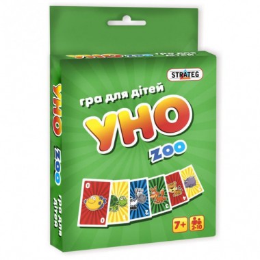 Настольная игра Strateg Уно Zoo (7016)