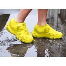 Силиконовые чехлы-бахилы для обуви водонепроницаемые Waterproof silicone многоразовые M желтый