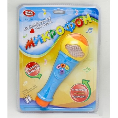 Микрофон Play Smart музыкальный голубой
