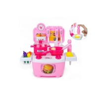 Кухня 7Toys с посудой 36 предметов Розовая 777-1 Кухня 7Toys с посудой 36 предметов Розовая 777-1