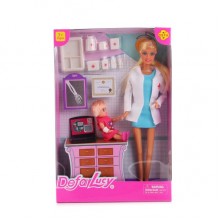 Кукла Defa Lucy Доктор с куколкой В голубом платье 8348 Кукла Defa Lucy Доктор с куколкой В голубом платье 8348