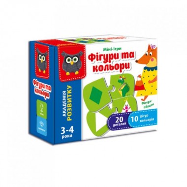 Игра Vladi Toys Формы и цвета  украинский язык (VT5111-08 )