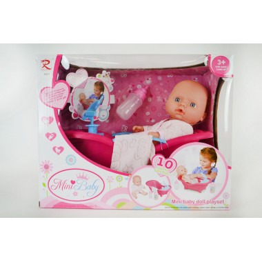 Пупс Mini Baby с ванночкой