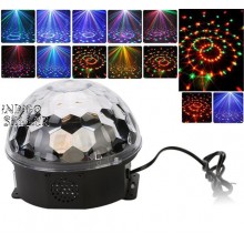 Диско-шар светодиодный Crownberg  Led Magic Ball с Bluetooth и встроенной колонкой светомузыка + пульт и флешка 0304