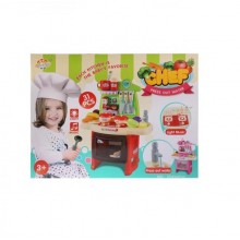 Игровой набор 7Toys Кухня с газовой плитой 24 предмета Красная 56х7х42 см Игровой набор 7Toys Кухня с газовой плитой 24 предмета Красная 56х7х42 см