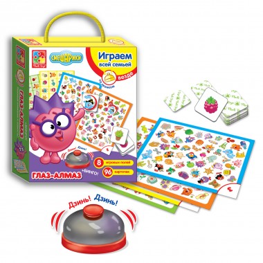 Игра со звонком Vladi Toys Глаз алмаз, бинго  Смешарики