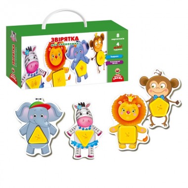 Игра с пуговицами Vladi Toys Зверушки (укр.)
