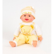 Пупс Happy Baby хохотун в желтом костюмчике Пупс Happy Baby хохотун в желтом костюмчике